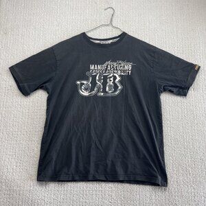 Vintage Johnny Blaze JB NYC T-Shirt XL 90s Black Grunge Distressed Hip Hop